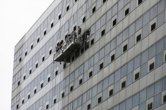 First Source Bank/ Marriott Hotel Anodized Aluminum Panel Cleaning