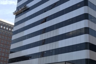 Anodized aluminum sides at Hanley Corporate Tower